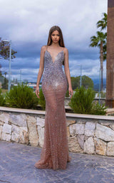 1 of 3 Chic and Holland AR330264 Nude/Silver