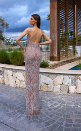 2 of 2 Chic and Holland AR330278 Silver/Nude