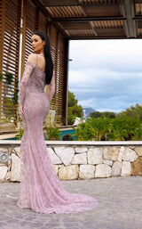 2 of 2 Chic and Holland AR330279 Blush/Silver