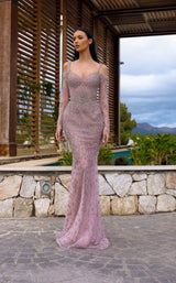 1 of 2 Chic and Holland AR330279 Blush/Silver