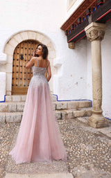 2 of 2 Chic and Holland AR330281 Blush/Silver