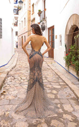 2 of 2 Chic and Holland AR330283 Nude/Gunmetal