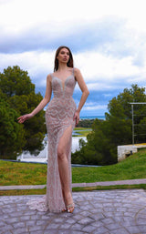 1 of 2 Chic and Holland AR330286 Blush/Silver