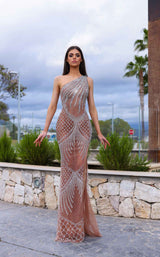 1 of 2 Chic and Holland AR330293 Mauve-Silver