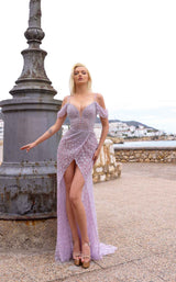 1 of 2 Chic and Holland AR330317 Lilac/Silver