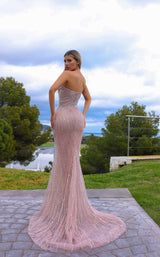 2 of 2 Chic and Holland AR330327 Blush/Silver