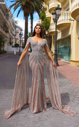 1 of 2 Chic and Holland HF110276 Nude/Silver
