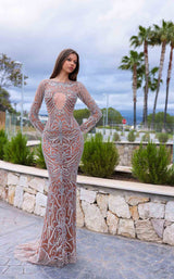 1 of 2 Chic and Holland HF110281 Mauve-Silver