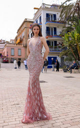 1 of 2 Chic and Holland HF110291 Mauve-Silver
