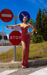 1 of 2 Chic and Holland HF110299 Red
