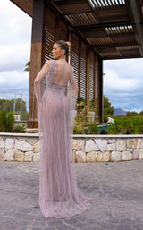 2 of 2 Chic and Holland HF110301 Mauve-Silver