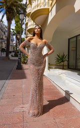 1 of 2 Chic and Holland HF110309 Nude/Silver