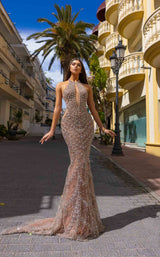 1 of 2 Chic and Holland HF110310 Nude/Silver