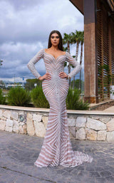 1 of 2 Chic and Holland HF110316 Ivory/Nude