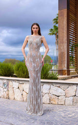 1 of 2 Chic and Holland HF110326 Silver/Nude