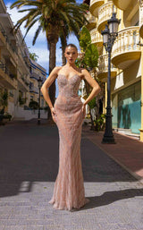 1 of 2 Chic and Holland HF110327 Nude/Silver