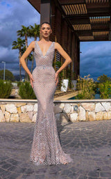 1 of 2 Chic and Holland HF110331 Silver/Nude
