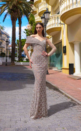 1 of 2 Chic and Holland HF110332 Nude/Silver