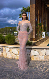 1 of 2 Chic and Holland HF110336 Mauve-Silver
