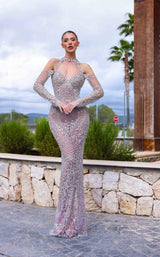 1 of 2 Chic and Holland HF110339 Lilac/Silver