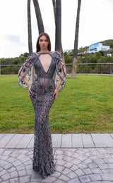 1 of 2 Chic and Holland HF110364 Gunmetal/Nude