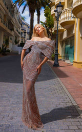 1 of 2 Chic and Holland HF110383 Brown/Silver