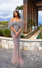 1 of 2 Chic and Holland HF110387 Blush/Silver
