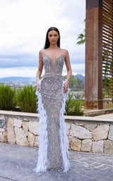 1 of 2 Chic and Holland HF110393 Ivory/Silver