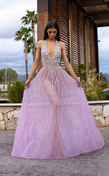 1 of 2 Chic and Holland HF110413 Lilac/Silver