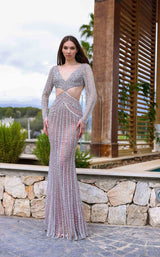 1 of 2 Chic and Holland HF110415 Mauve-Silver