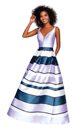 1 of 4 Clarisse 3878 Lilac Print