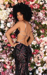 4 of 4 Clarisse 800387 Red-Multi-Black