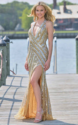 1 of 4 Colors Dress 3148 Gold