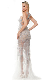 4 of 5 Colors Dress 3311 Silver/Nude