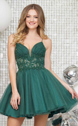 2 of 6 Colors Dress 3342 Deep-Green