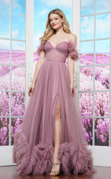 2 of 6 Colors Dress 3485 Deep-Mauve