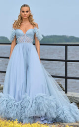 4 of 6 Colors Dress 3485 Wedgewood