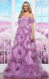 1 of 3 Colors Dress 3488 Mulberry