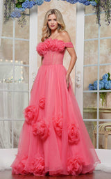 2 of 6 Colors Dress 3489 Coral