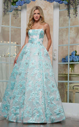 1 of 4 Colors Dress 3527 Aqua