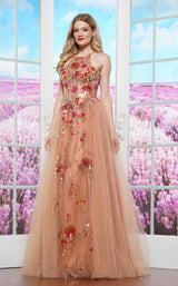 3 of 4 Colors Dress 3578 Nude-Multi