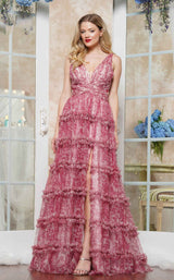 1 of 5 Colors Dress 3618 Burgundy