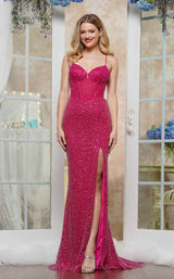 1 of 5 Colors Dress 3634 Magenta