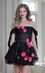 2 of 4 Colors Dress 3638 Black-Pink