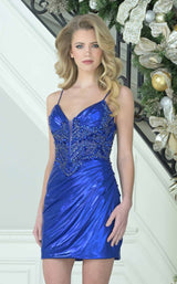 2 of 3 Colors Dress 3646 Royal/Purple