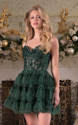 2 of 5 Colors Dress 3665 Deep Green