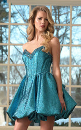 3 of 4 Colors Dress 3677 Turquoise