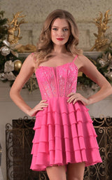 1 of 4 Colors Dress 3686 Hot Pink