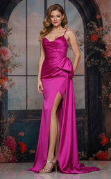 1 of 5 Colors Dress 3709 Fuchsia