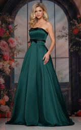 1 of 4 Colors Dress 3741 Deep Green